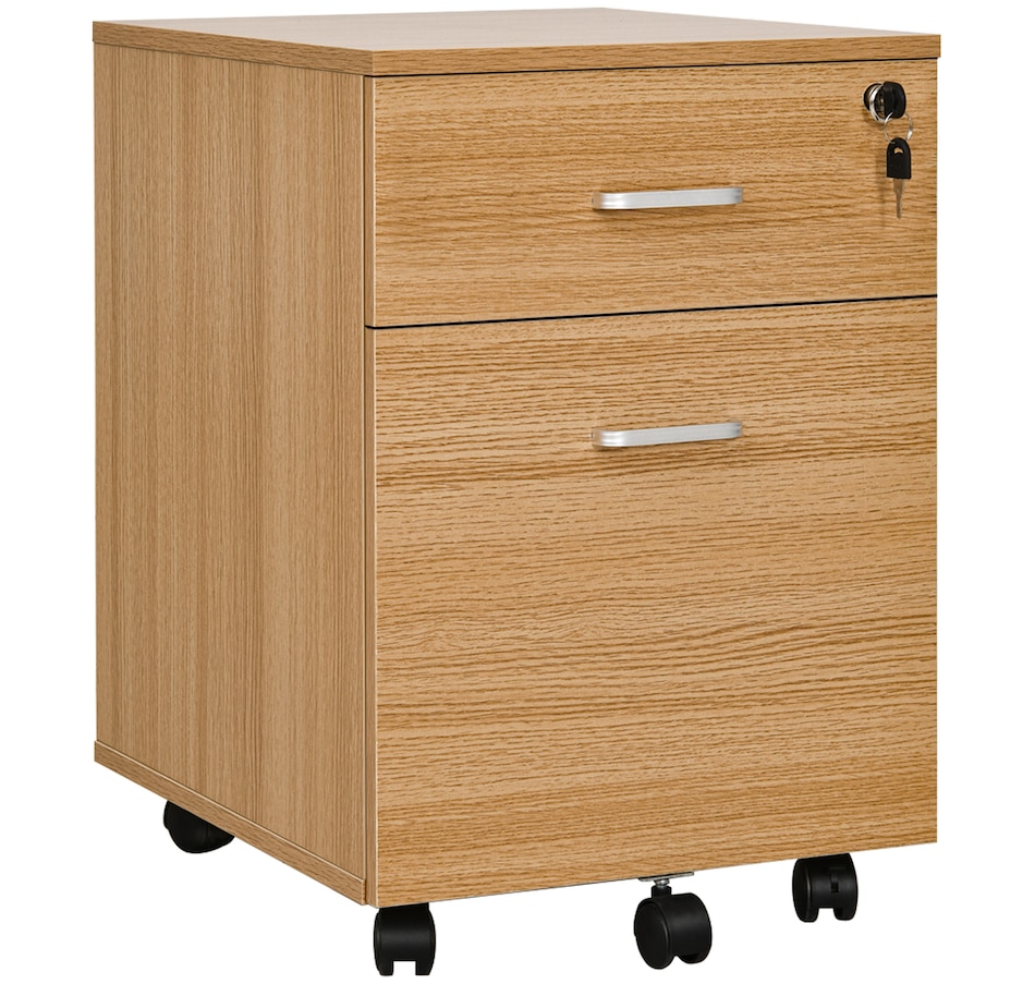 Image 997307_ST01.jpg, Product 997-307 / Price $91.99 - $92.99, Vinsetto Locking 2 Drawer File Cabinet Rolling Filing Cabinet with Wheels from Vinsetto on TSC.ca's Home & Garden department