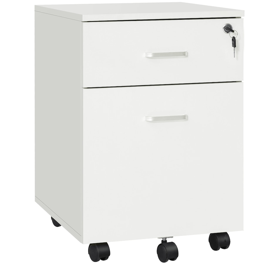 Image 997307_ST02.jpg, Product 997-307 / Price $91.99 - $92.99, Vinsetto Locking 2 Drawer File Cabinet Rolling Filing Cabinet with Wheels from Vinsetto on TSC.ca's Home & Garden department