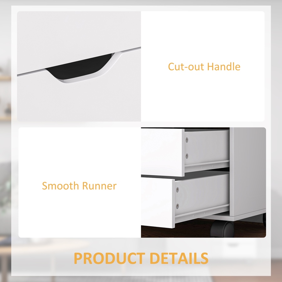 Image 997308_ALTMORE13.jpg, Product 997-308 / Price $159.99, HOMCOM Modern Mobile 5-Drawer Chest with Door, Office Storage Cabinet Black from HOMCOM on TSC.ca's Home & Garden department