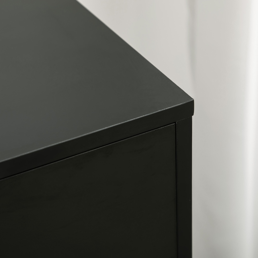 Image 997308_ALTMORE8.jpg, Product 997-308 / Price $159.99, HOMCOM Modern Mobile 5-Drawer Chest with Door, Office Storage Cabinet Black from HOMCOM on TSC.ca's Home & Garden department