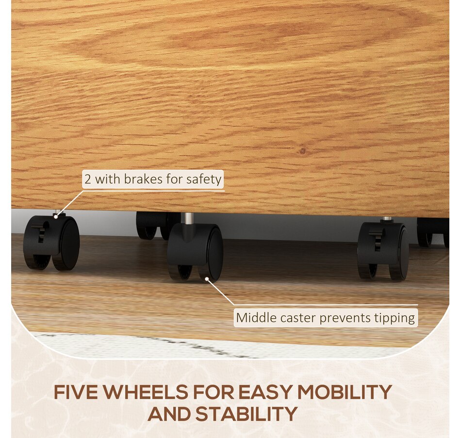 Image 997314_ALTMORE6.jpg, Product 997-314 / Price $109.99, HOMCOM 2 Drawer File Cabinet with Lock Wheels Hanging Bars Nature Wood from HOMCOM on TSC.ca's Home & Garden department