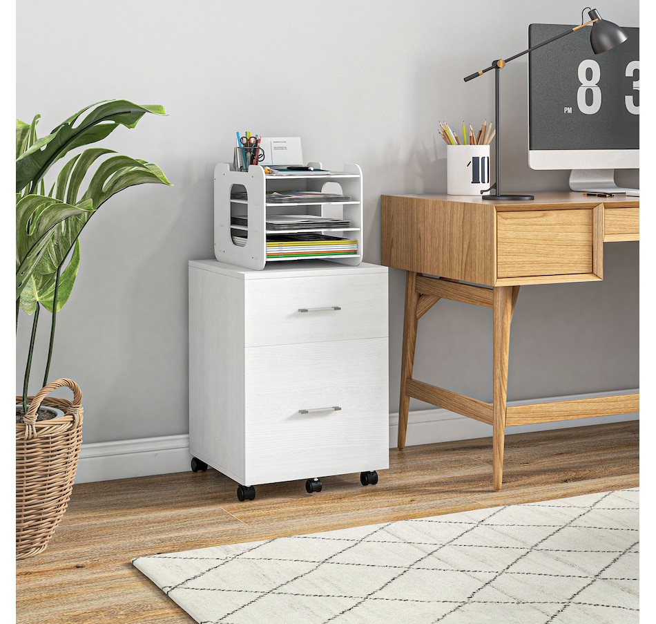 Image 997315_ALTMORE1.jpg, Product 997-315 / Price $79.99 - $94.99, Vinsetto Mobile File Cabinet, 2-Drawer Filing Cabinet with Wheels from Vinsetto on TSC.ca's Home & Garden department