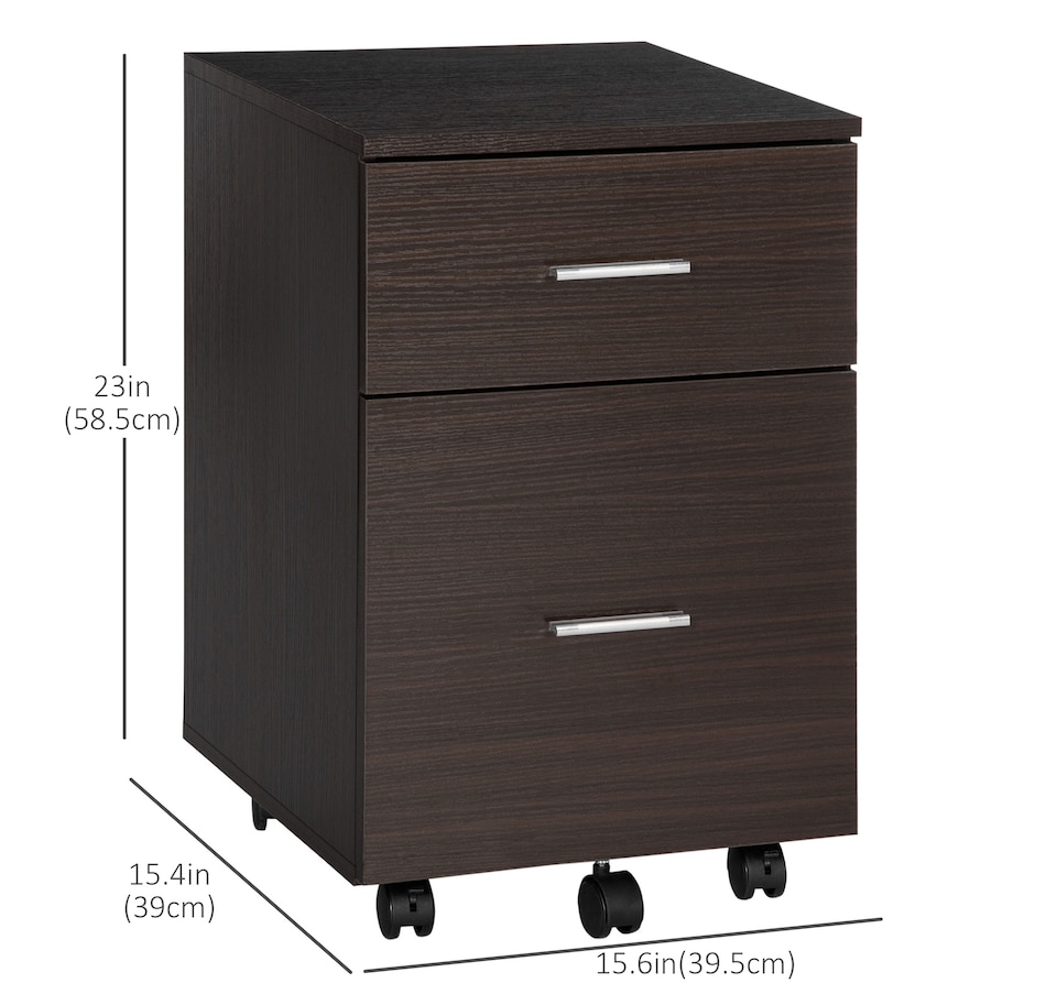 Image 997315_ALTMORE10.jpg, Product 997-315 / Price $79.99 - $94.99, Vinsetto Mobile File Cabinet, 2-Drawer Filing Cabinet with Wheels from Vinsetto on TSC.ca's Home & Garden department