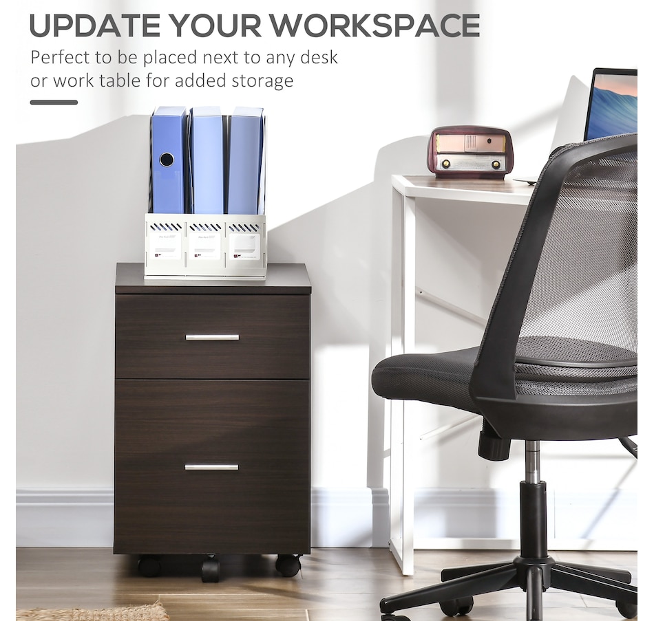 Image 997315_ALTMORE11.jpg, Product 997-315 / Price $79.99 - $94.99, Vinsetto Mobile File Cabinet, 2-Drawer Filing Cabinet with Wheels from Vinsetto on TSC.ca's Home & Garden department