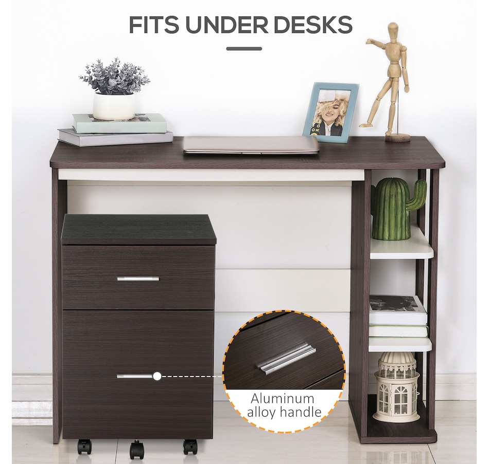 Image 997315_ALTMORE13.jpg, Product 997-315 / Price $79.99 - $94.99, Vinsetto Mobile File Cabinet, 2-Drawer Filing Cabinet with Wheels from Vinsetto on TSC.ca's Home & Garden department