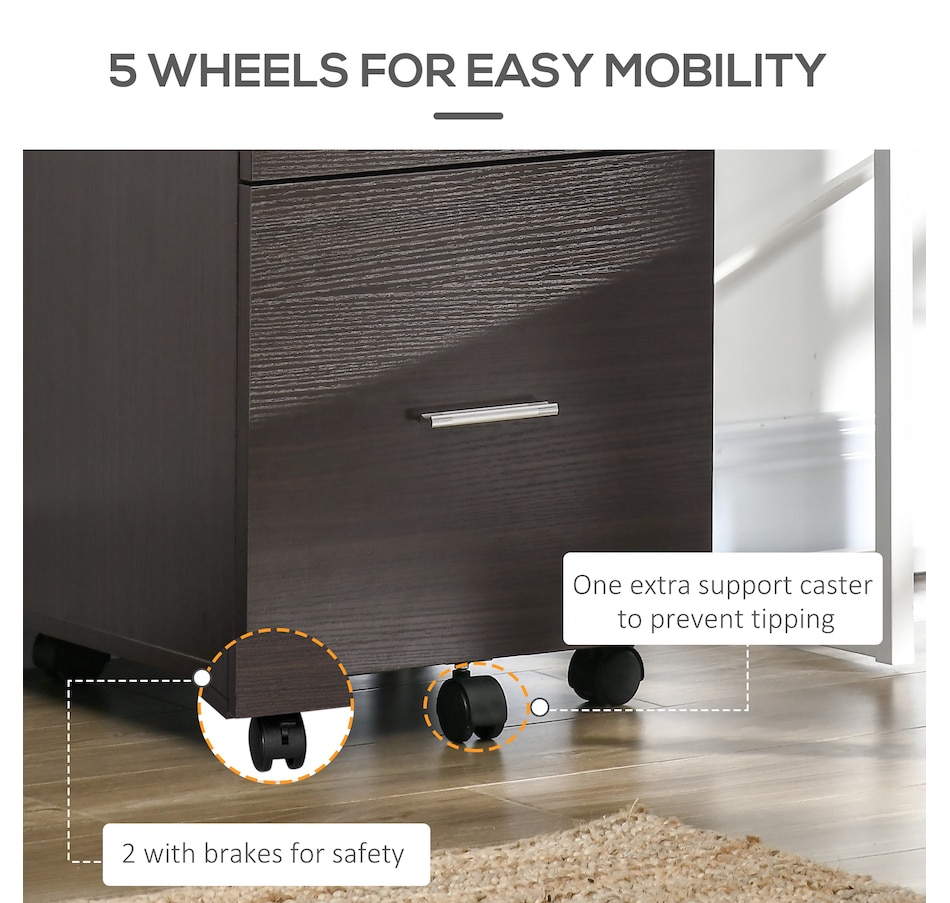 Image 997315_ALTMORE14.jpg, Product 997-315 / Price $79.99 - $94.99, Vinsetto Mobile File Cabinet, 2-Drawer Filing Cabinet with Wheels from Vinsetto on TSC.ca's Home & Garden department