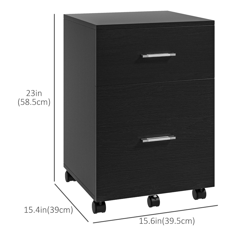 Image 997315_ALTMORE18.jpg, Product 997-315 / Price $79.99 - $94.99, Vinsetto Mobile File Cabinet, 2-Drawer Filing Cabinet with Wheels from Vinsetto on TSC.ca's Home & Garden department