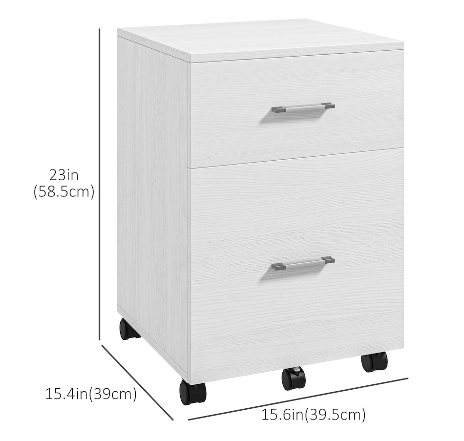 Image 997315_ALTMORE2.jpg, Product 997-315 / Price $79.99 - $94.99, Vinsetto Mobile File Cabinet, 2-Drawer Filing Cabinet with Wheels from Vinsetto on TSC.ca's Home & Garden department