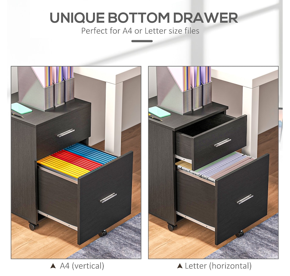 Image 997315_ALTMORE20.jpg, Product 997-315 / Price $79.99 - $94.99, Vinsetto Mobile File Cabinet, 2-Drawer Filing Cabinet with Wheels from Vinsetto on TSC.ca's Home & Garden department