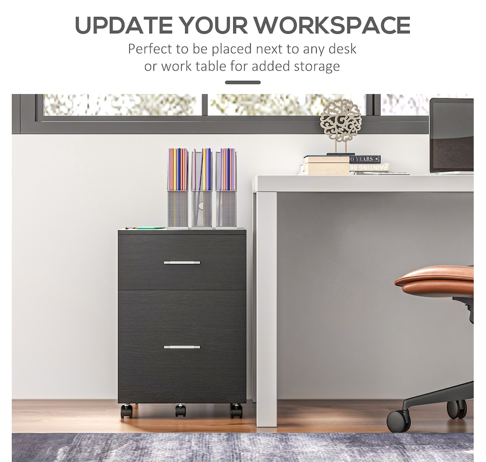 Image 997315_ALTMORE22.jpg, Product 997-315 / Price $79.99 - $94.99, Vinsetto Mobile File Cabinet, 2-Drawer Filing Cabinet with Wheels from Vinsetto on TSC.ca's Home & Garden department