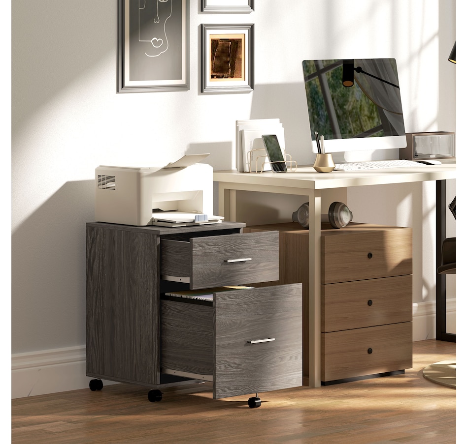 Image 997315_ALTMORE25.jpg, Product 997-315 / Price $79.99 - $94.99, Vinsetto Mobile File Cabinet, 2-Drawer Filing Cabinet with Wheels from Vinsetto on TSC.ca's Home & Garden department