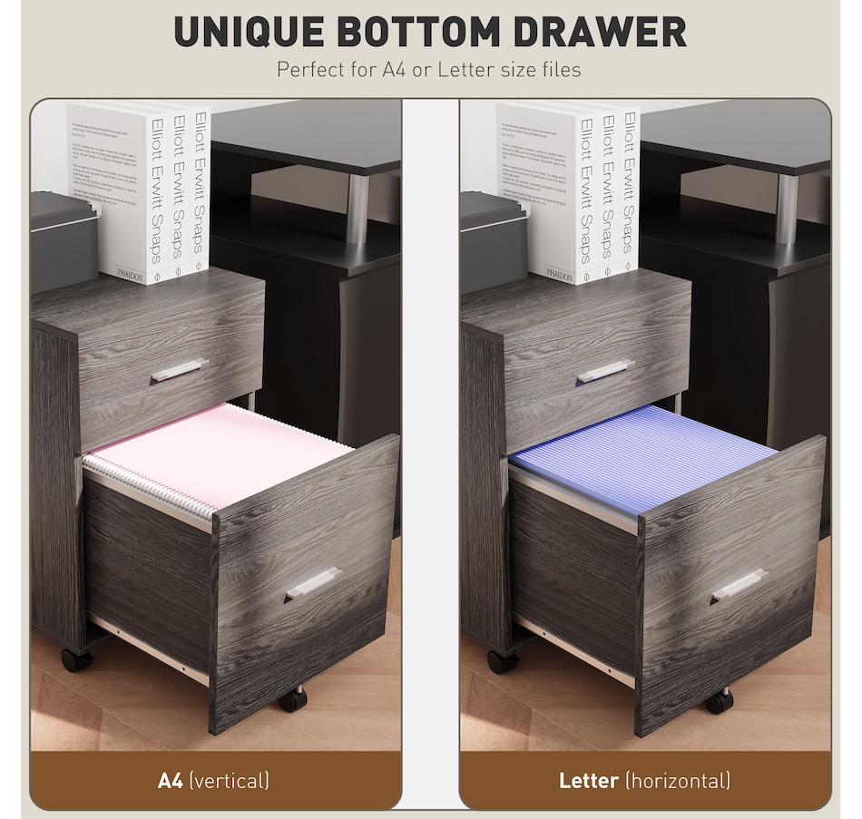 Image 997315_ALTMORE28.jpg, Product 997-315 / Price $79.99 - $94.99, Vinsetto Mobile File Cabinet, 2-Drawer Filing Cabinet with Wheels from Vinsetto on TSC.ca's Home & Garden department