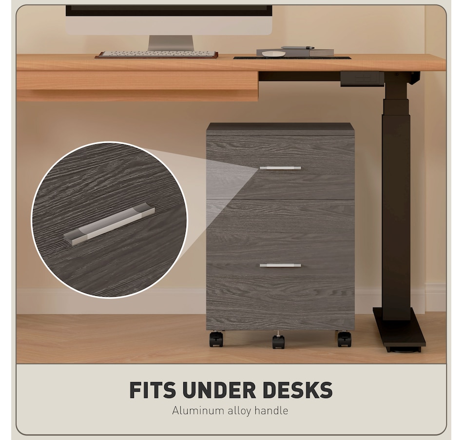 Image 997315_ALTMORE29.jpg, Product 997-315 / Price $79.99 - $94.99, Vinsetto Mobile File Cabinet, 2-Drawer Filing Cabinet with Wheels from Vinsetto on TSC.ca's Home & Garden department