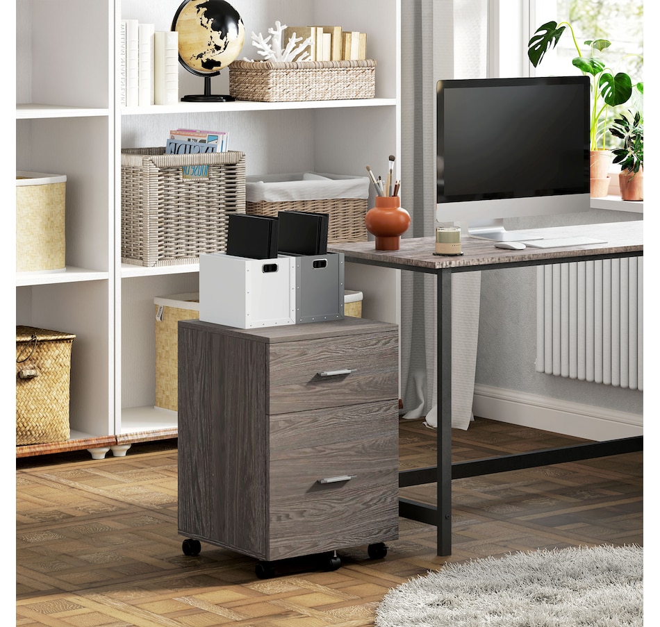 Image 997315_ALTMORE32.jpg, Product 997-315 / Price $79.99 - $94.99, Vinsetto Mobile File Cabinet, 2-Drawer Filing Cabinet with Wheels from Vinsetto on TSC.ca's Home & Garden department