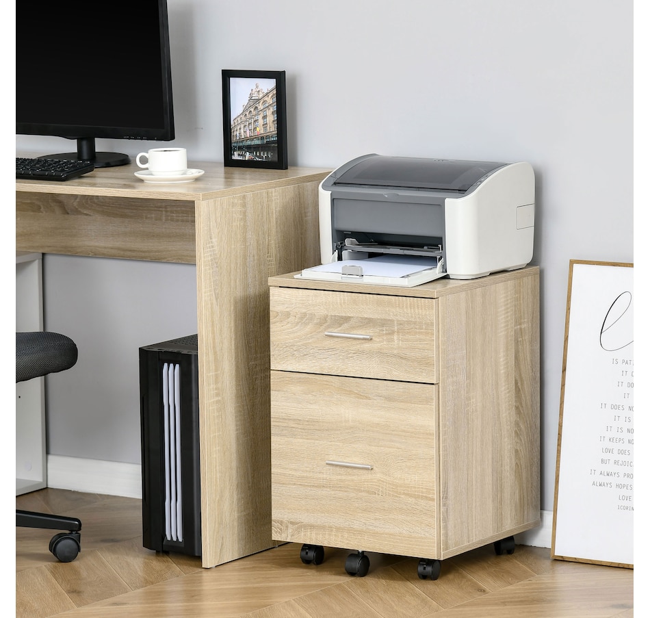 Image 997315_ALTMORE33.jpg, Product 997-315 / Price $79.99 - $94.99, Vinsetto Mobile File Cabinet, 2-Drawer Filing Cabinet with Wheels from Vinsetto on TSC.ca's Home & Garden department