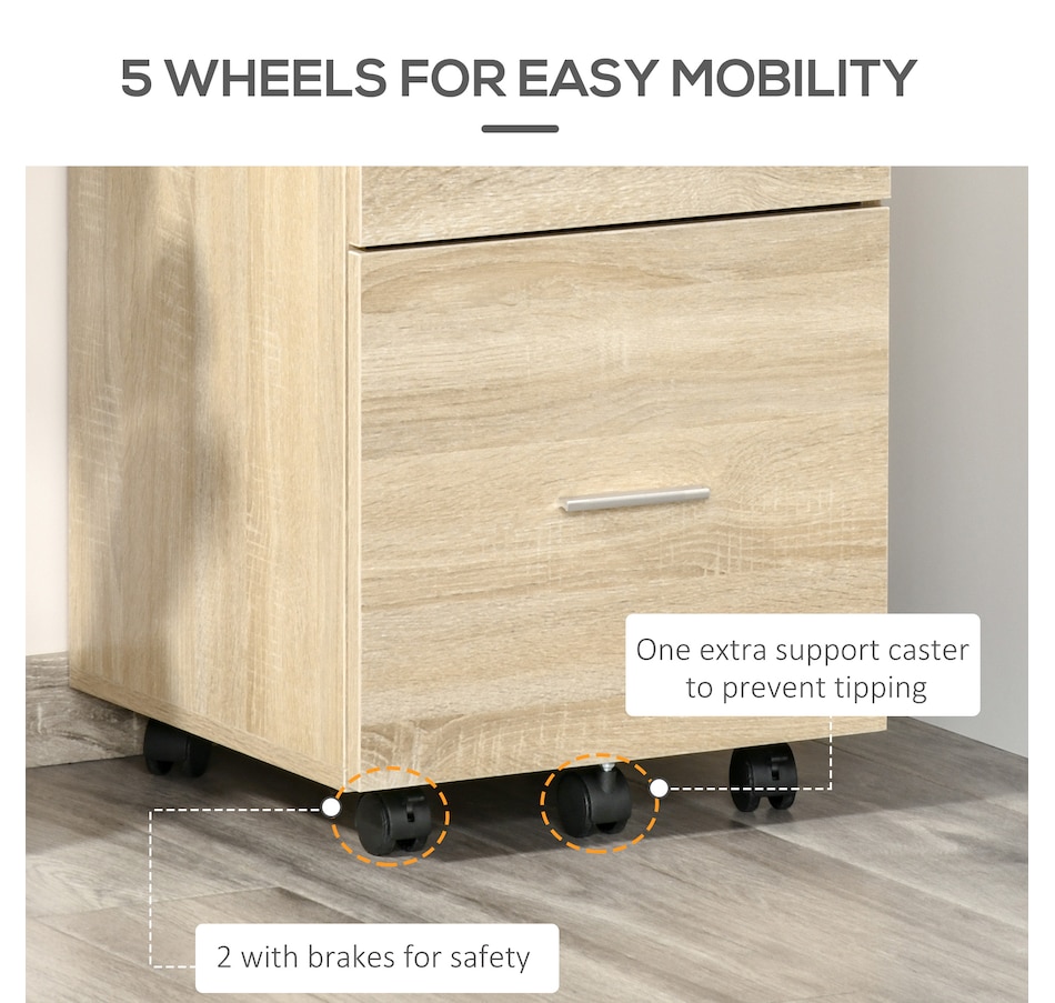 Image 997315_ALTMORE38.jpg, Product 997-315 / Price $79.99 - $94.99, Vinsetto Mobile File Cabinet, 2-Drawer Filing Cabinet with Wheels from Vinsetto on TSC.ca's Home & Garden department
