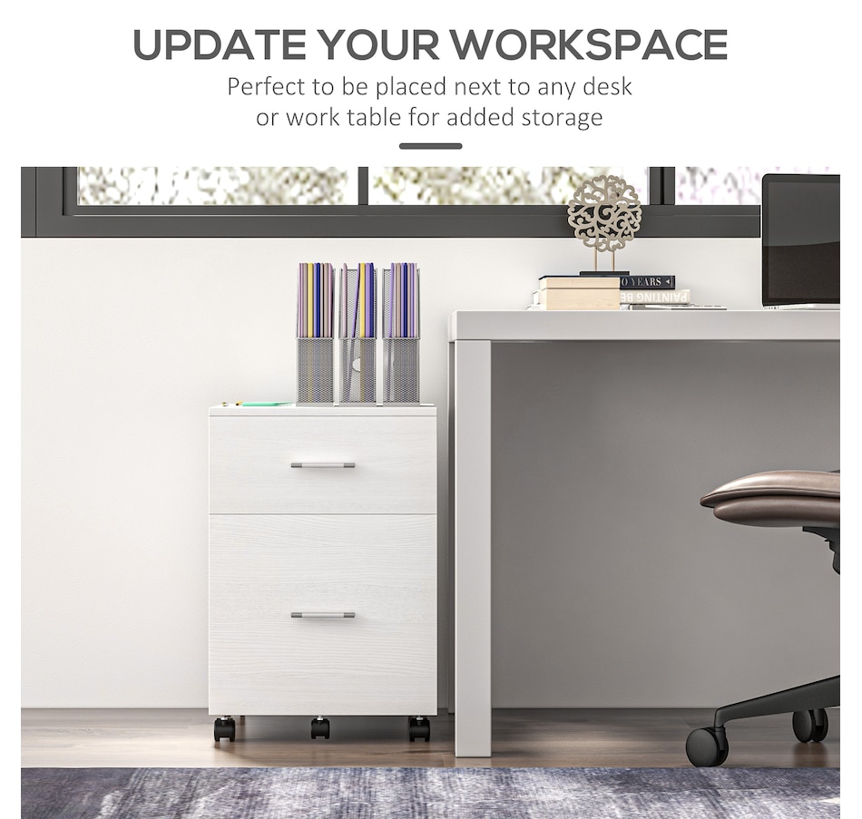 Image 997315_ALTMORE6.jpg, Product 997-315 / Price $79.99 - $94.99, Vinsetto Mobile File Cabinet, 2-Drawer Filing Cabinet with Wheels from Vinsetto on TSC.ca's Home & Garden department