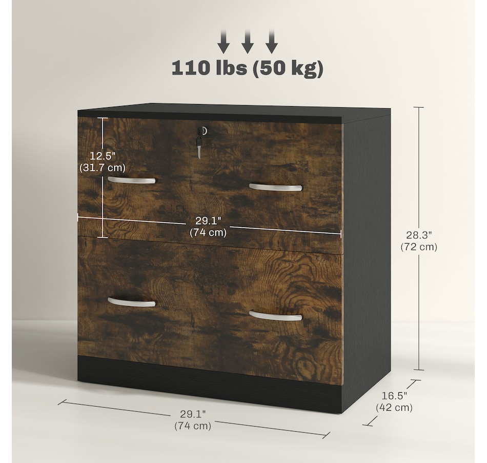 Image 997317_ALTMORE10.jpg, Product 997-317 / Price $144.99 - $164.99, Vinsetto Filing Cabinet with 2 Drawers File Cabinet with Lock from Vinsetto on TSC.ca's Home & Garden department