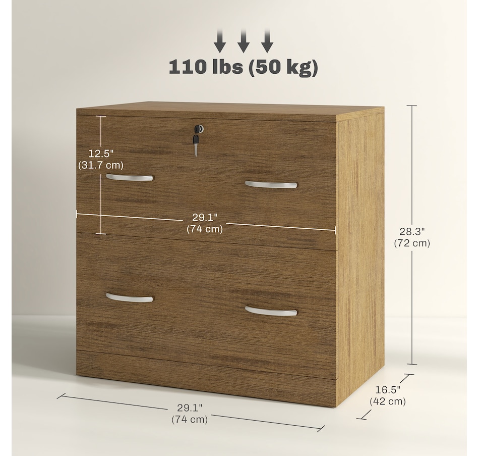 Image 997317_ALTMORE26.jpg, Product 997-317 / Price $144.99 - $164.99, Vinsetto Filing Cabinet with 2 Drawers File Cabinet with Lock from Vinsetto on TSC.ca's Home & Garden department