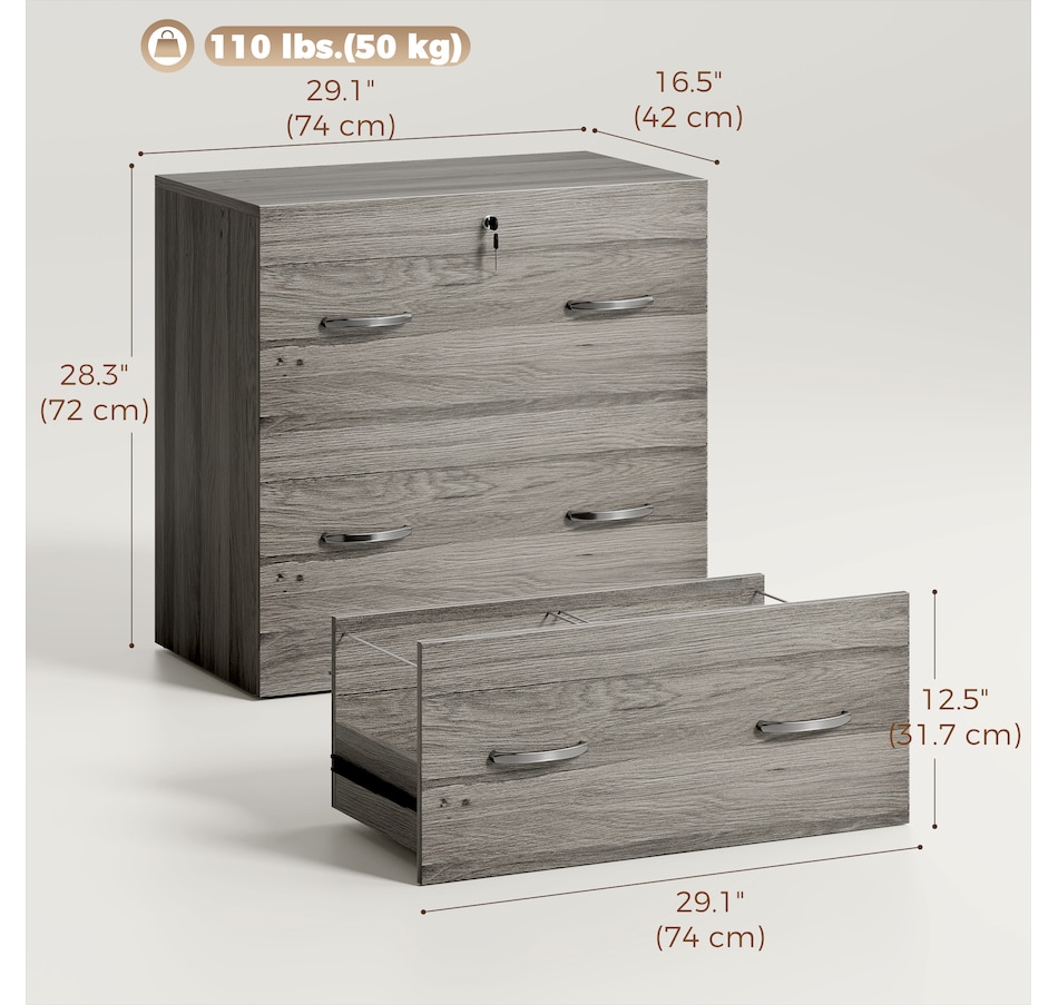 Image 997317_ALTMORE39.jpg, Product 997-317 / Price $152.99 - $164.99, Vinsetto Filing Cabinet with Drawers, File Cabinet with Lock from Vinsetto on TSC.ca's Home & Garden department