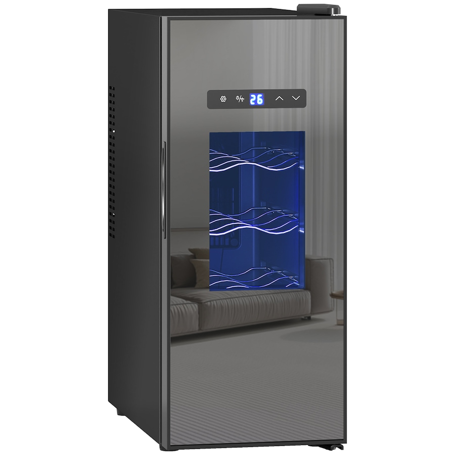 Image 997319.jpg, Product 997-319 / Price $289.99, HOMCOM Wine Cooler, 12 Bottles Beverage and Wine Fridge with Glass Door from HOMCOM on TSC.ca's Kitchen department