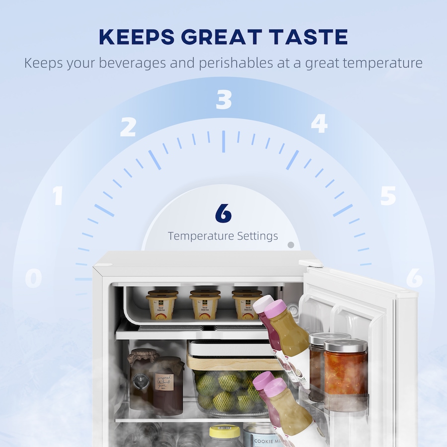 Image 997321_ALTMORE10.jpg, Product 997-321 / Price $214.99, HOMCOM 2.5 Cu Ft Mini Fridge with Freezer, Small Refrigerator, White from HOMCOM on TSC.ca's Kitchen department