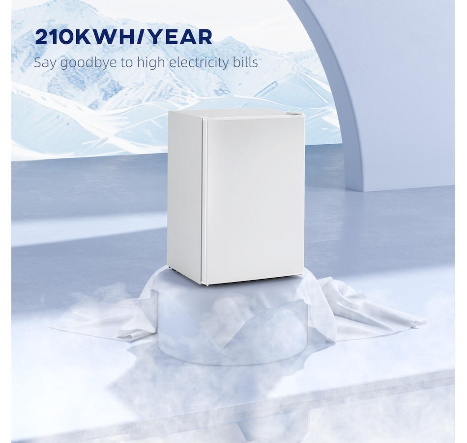 Image 997321_ALTMORE6.jpg, Product 997-321 / Price $209.95, HOMCOM 2.5 Cu Ft Mini Fridge with Freezer, Small Refrigerator, White from HOMCOM on TSC.ca's Kitchen department