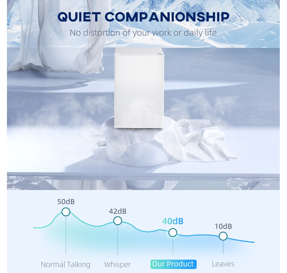 Image 997321_ALTMORE7.jpg, Product 997-321 / Price $209.95, HOMCOM 2.5 Cu Ft Mini Fridge with Freezer, Small Refrigerator, White from HOMCOM on TSC.ca's Kitchen department