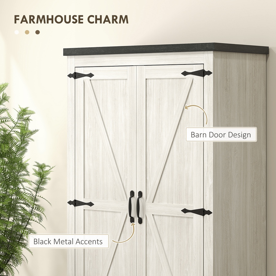 Image 997327_ALTMORE3.jpg, Product 997-327 / Price $289.99, HOMCOM 64" Kitchen Pantry Cabinet Storage Cabinet with Doors Drawers, White from HOMCOM on TSC.ca's Home & Garden department