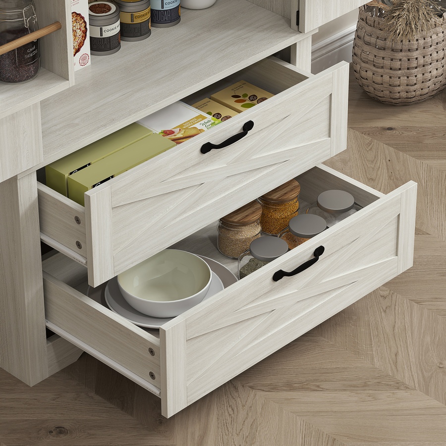 Image 997327_ALTMORE8.jpg, Product 997-327 / Price $289.99, HOMCOM 64" Kitchen Pantry Cabinet Storage Cabinet with Doors Drawers, White from HOMCOM on TSC.ca's Home & Garden department