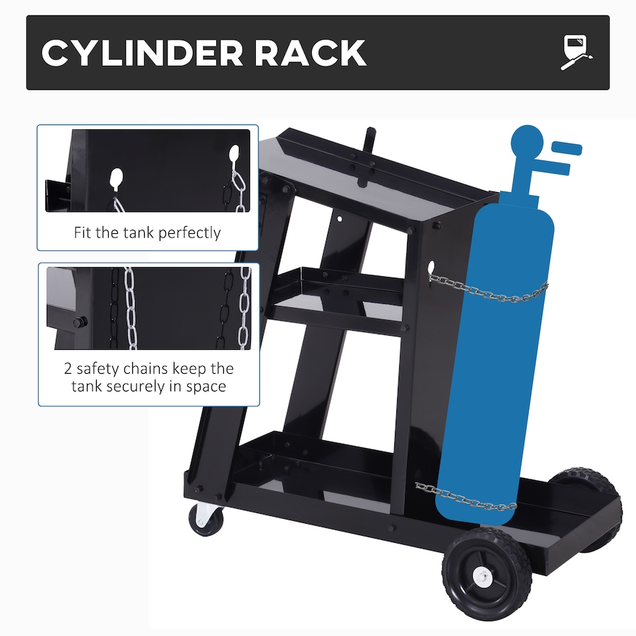 Image 997331_ALTMORE4.jpg, Product 997-331 / Price $71.24, DURHAND 3 Tier Welding Cart Welder Trolley Garage Welding from DURHAND on TSC.ca's Home & Garden department