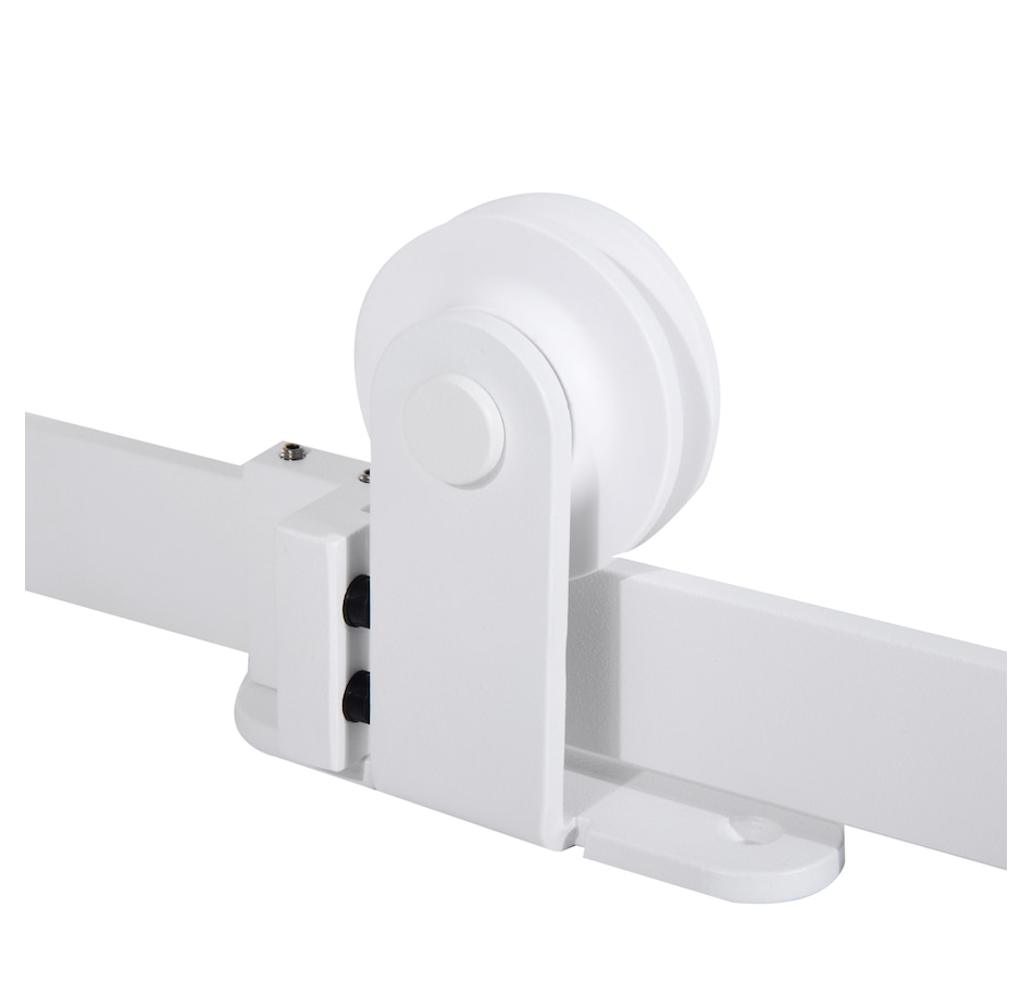 Image 997334_ALTMORE5.jpg, Product 997-334 / Price $62.99, HOMCOM 6' Sliding Barn Door Hardware Kit Smoothly Barn Door Track Kit White from HOMCOM on TSC.ca's Home & Garden department
