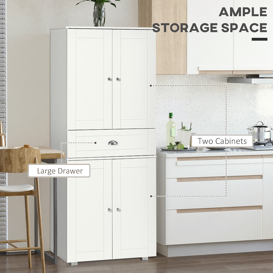 Image 997336_ALTMORE11.jpg, Product 997-336 / Price $309.99, HOMCOM 72" Kitchen Pantry with Drawer, 4 Doors and 3 Adjustable Shelves from HOMCOM on TSC.ca's Home & Garden department