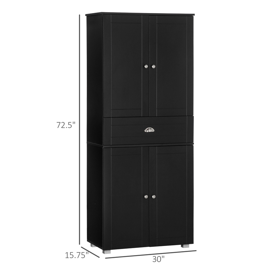 Image 997336_ALTMORE2.jpg, Product 997-336 / Price $309.99, HOMCOM 72" Kitchen Pantry with Drawer, 4 Doors and 3 Adjustable Shelves from HOMCOM on TSC.ca's Home & Garden department