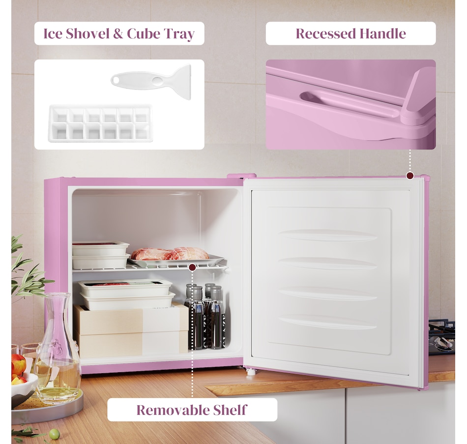 Image 997337_ALTMORE14.jpg, Product 997-337 / Price $204.99 - $229.99, HOMCOM 1.1 Cubic Feet Compact Mini Freezer with Adjustable Temperature from HOMCOM on TSC.ca's Kitchen department