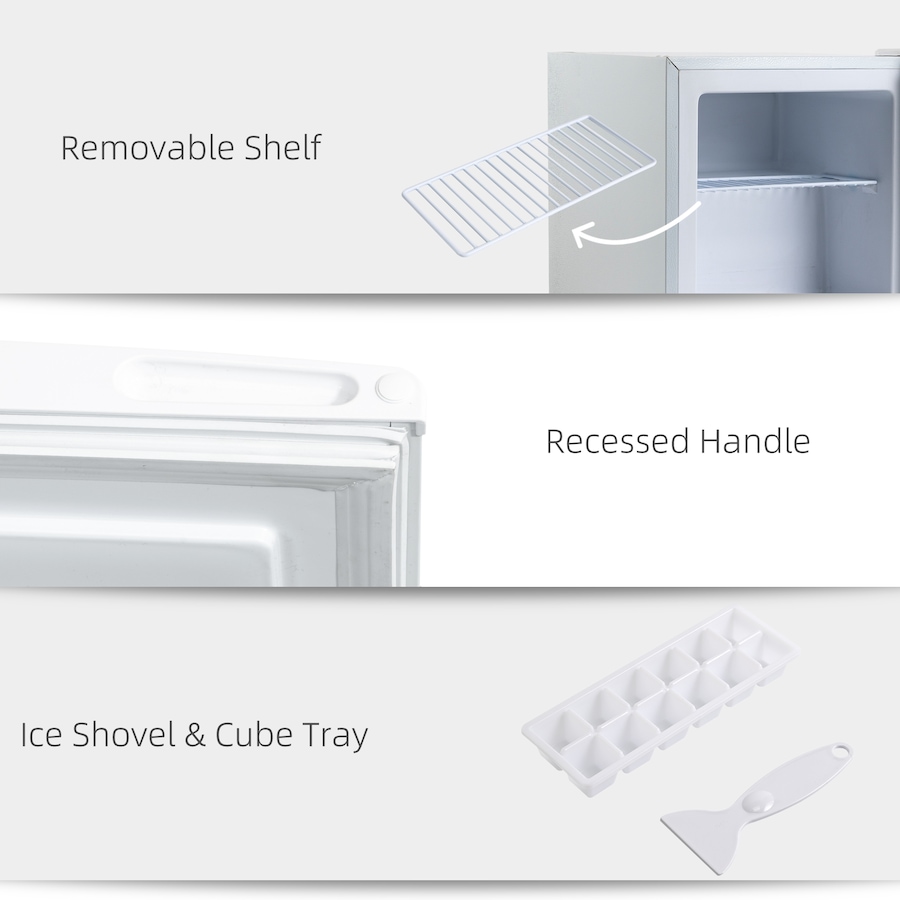 Image 997337_ALTMORE22.jpg, Product 997-337 / Price $224.99 - $234.99, HOMCOM 1.1 Cubic Feet Compact Freezer, Mini Freezer with Adjustable Temperature from HOMCOM on TSC.ca's Kitchen department