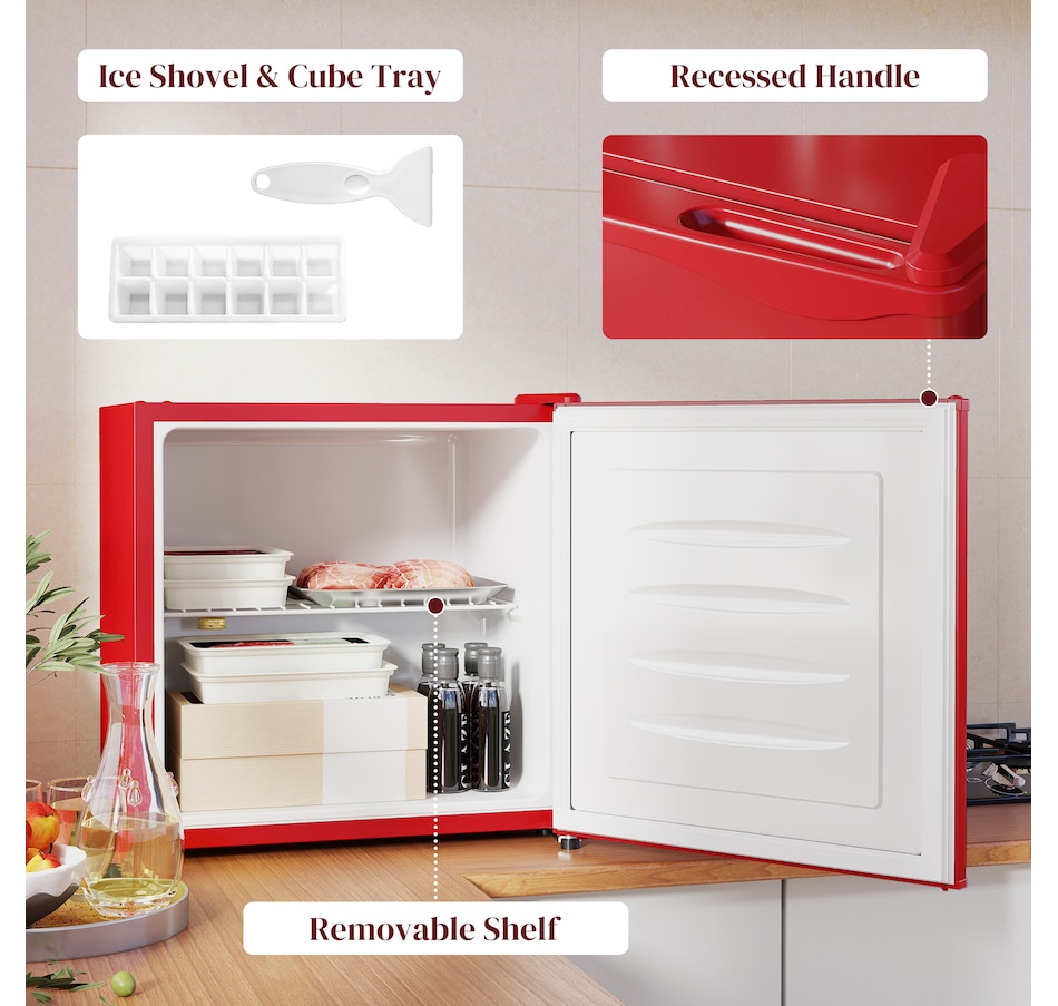 Image 997337_ALTMORE30.jpg, Product 997-337 / Price $204.99 - $229.99, HOMCOM 1.1 Cubic Feet Compact Mini Freezer with Adjustable Temperature from HOMCOM on TSC.ca's Kitchen department