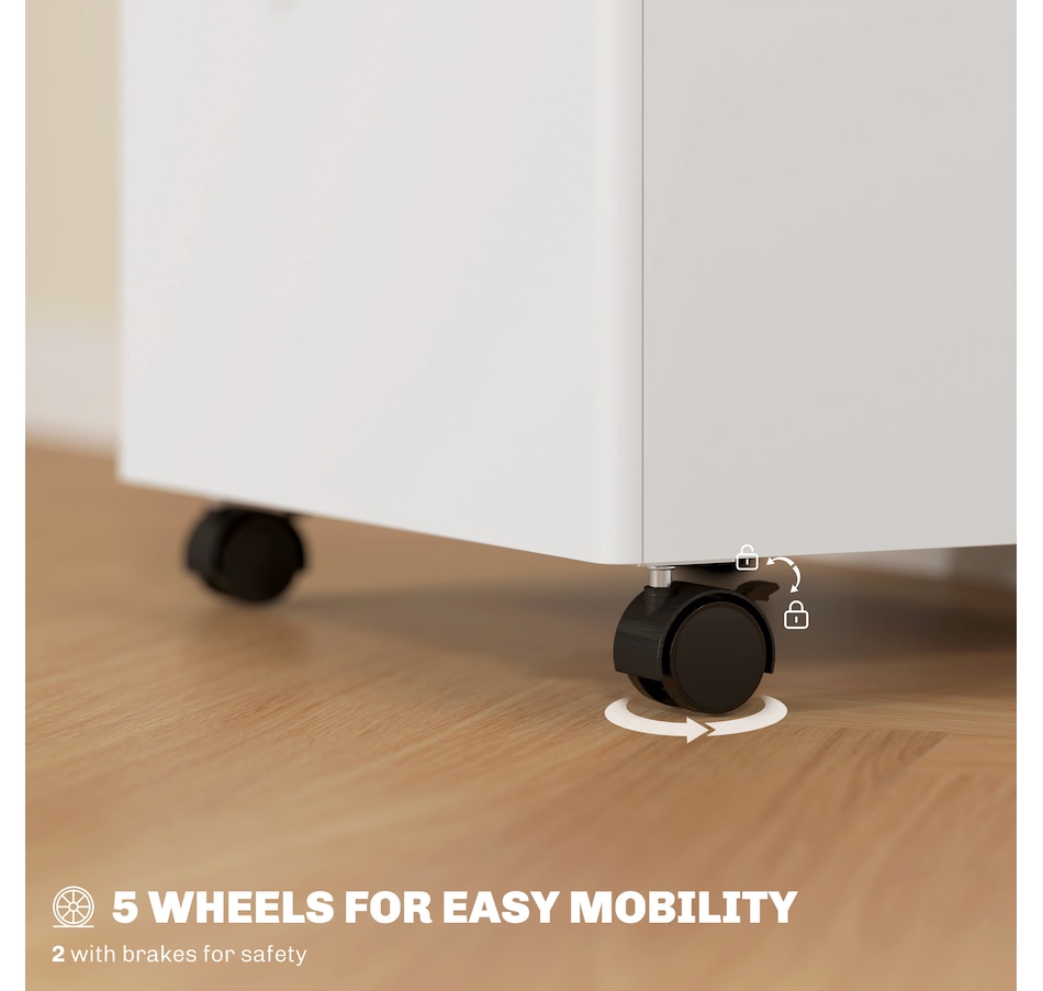 Image 997338_ALTMORE12.jpg, Product 997-338 / Price $89.99 - $104.99, HOMCOM 3-Drawer Filing Cabinet with Lock, Mobile File Cabinet from HOMCOM on TSC.ca's Home & Garden department