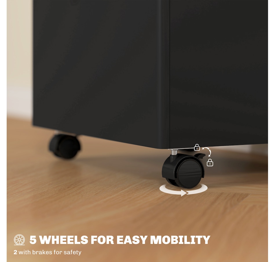 Image 997338_ALTMORE4.jpg, Product 997-338 / Price $89.99 - $104.99, HOMCOM 3-Drawer Filing Cabinet with Lock, Mobile File Cabinet from HOMCOM on TSC.ca's Home & Garden department