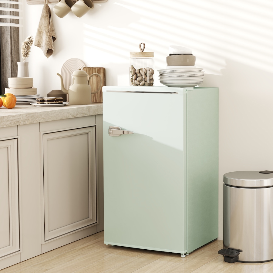 Image 997339_ALTMORE1.jpg, Product 997-339 / Price $259.99, HOMCOM 3.1 Cu. Ft Retro Mini Fridge with Adjustable Thermostat from HOMCOM on TSC.ca's Kitchen department