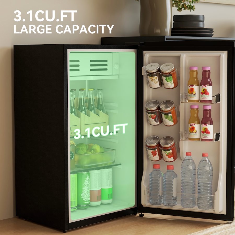 Image 997339_ALTMORE12.jpg, Product 997-339 / Price $259.99, HOMCOM 3.1 Cu. Ft Retro Mini Fridge with Adjustable Thermostat from HOMCOM on TSC.ca's Kitchen department