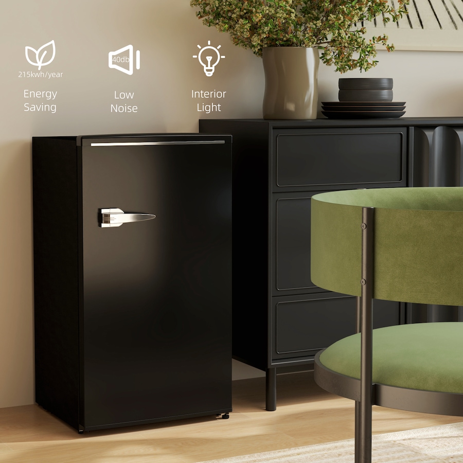 Image 997339_ALTMORE13.jpg, Product 997-339 / Price $259.99, HOMCOM 3.1 Cu. Ft Retro Mini Fridge with Adjustable Thermostat from HOMCOM on TSC.ca's Kitchen department