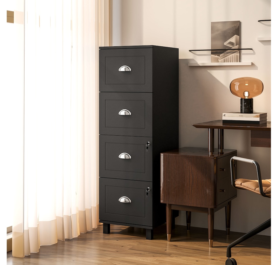 Image 997347_ALTMORE1.jpg, Product 997-347 / Price $164.99, HOMCOM Lateral File Cabinet with 4 Drawer, Lock, for A4 Letter from HOMCOM on TSC.ca's Home & Garden department