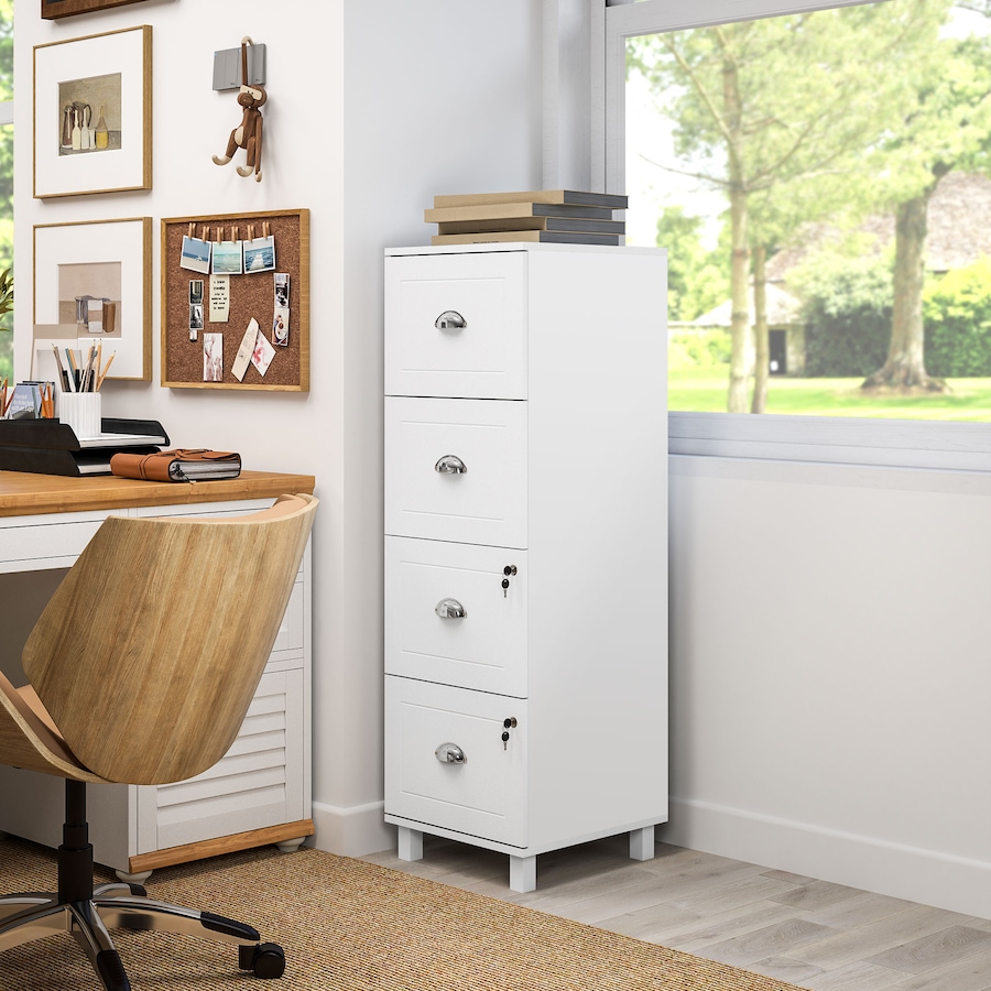 Image 997347_ALTMORE25.jpg, Product 997-347 / Price $144.19 - $149.99, HOMCOM Lateral File Cabinet with 4 Drawer, Lock, for A4 Letter from HOMCOM on TSC.ca's Home & Garden department