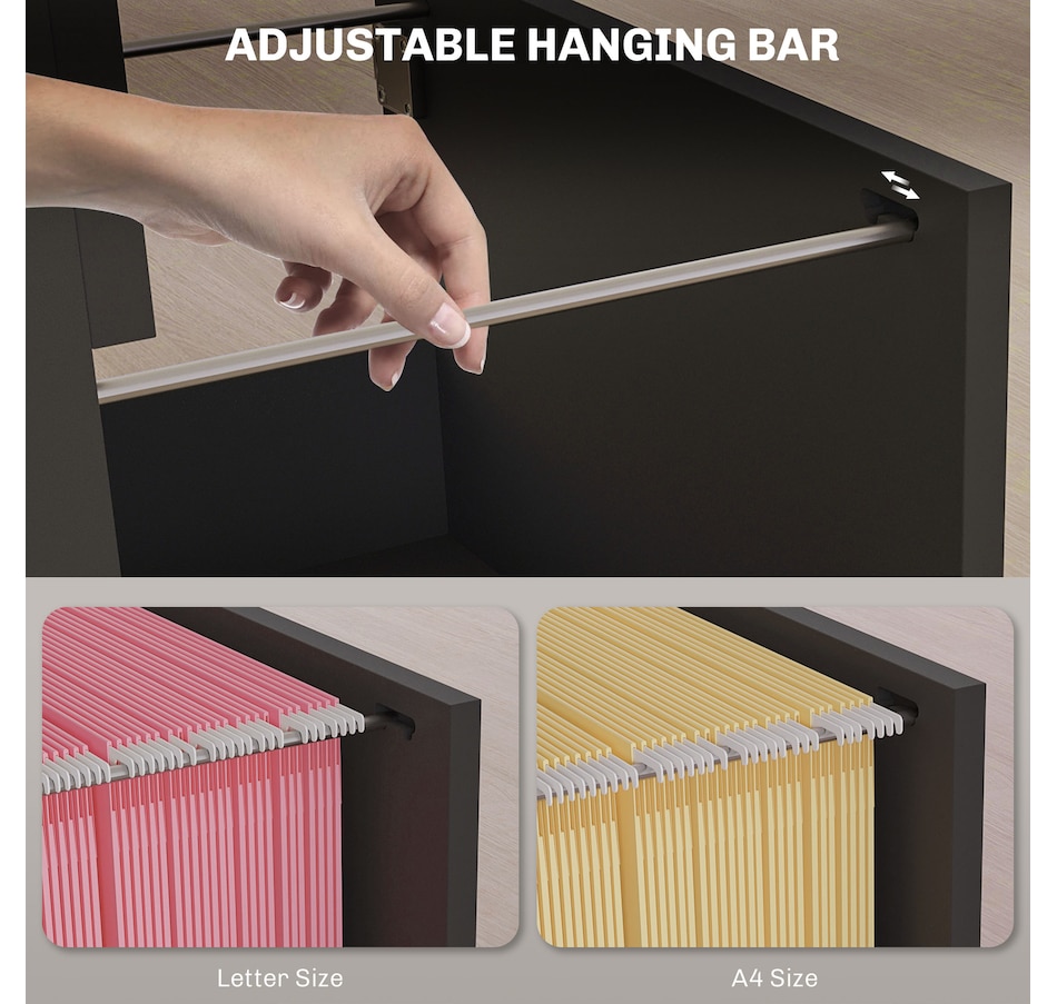 Image 997347_ALTMORE3.jpg, Product 997-347 / Price $164.99, HOMCOM Lateral File Cabinet with 4 Drawer, Lock, for A4 Letter from HOMCOM on TSC.ca's Home & Garden department