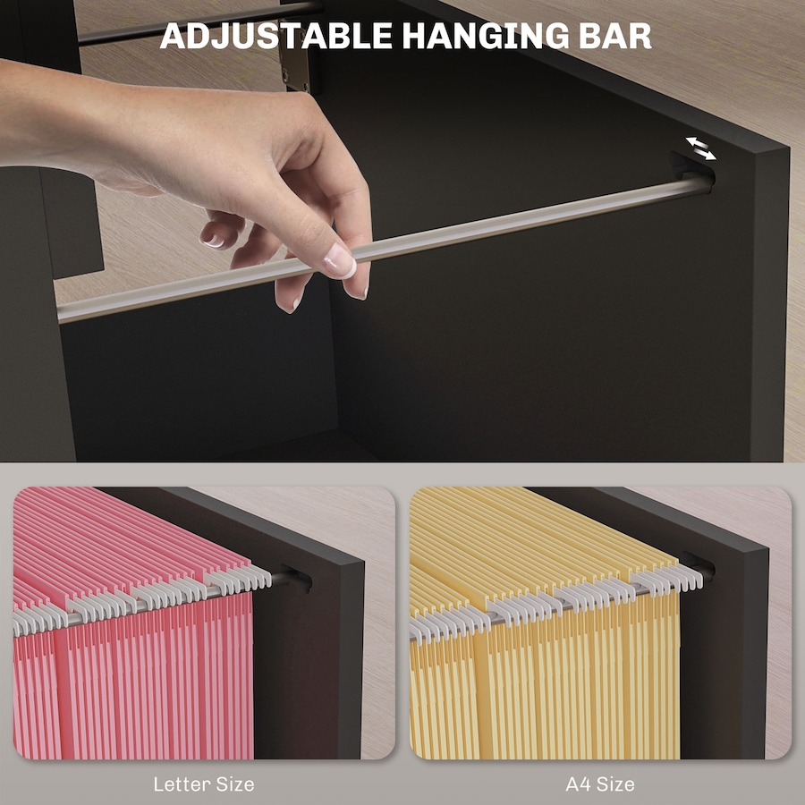 Image 997347_ALTMORE3.jpg, Product 997-347 / Price $144.19 - $149.99, HOMCOM Lateral File Cabinet with 4 Drawer, Lock, for A4 Letter from HOMCOM on TSC.ca's Home & Garden department