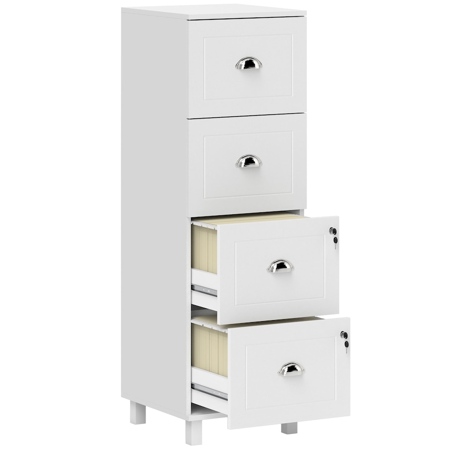 Image 997347_ST02.jpg, Product 997-347 / Price $164.99, HOMCOM Lateral File Cabinet with 4 Drawer, Lock, for A4 Letter from HOMCOM on TSC.ca's Home & Garden department