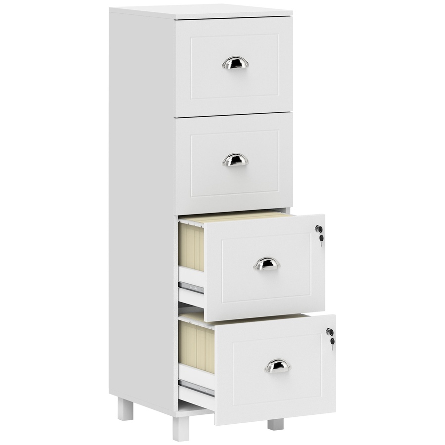 Image 997347_ST02.jpg, Product 997-347 / Price $144.19 - $149.99, HOMCOM Lateral File Cabinet with 4 Drawer, Lock, for A4 Letter from HOMCOM on TSC.ca's Home & Garden department
