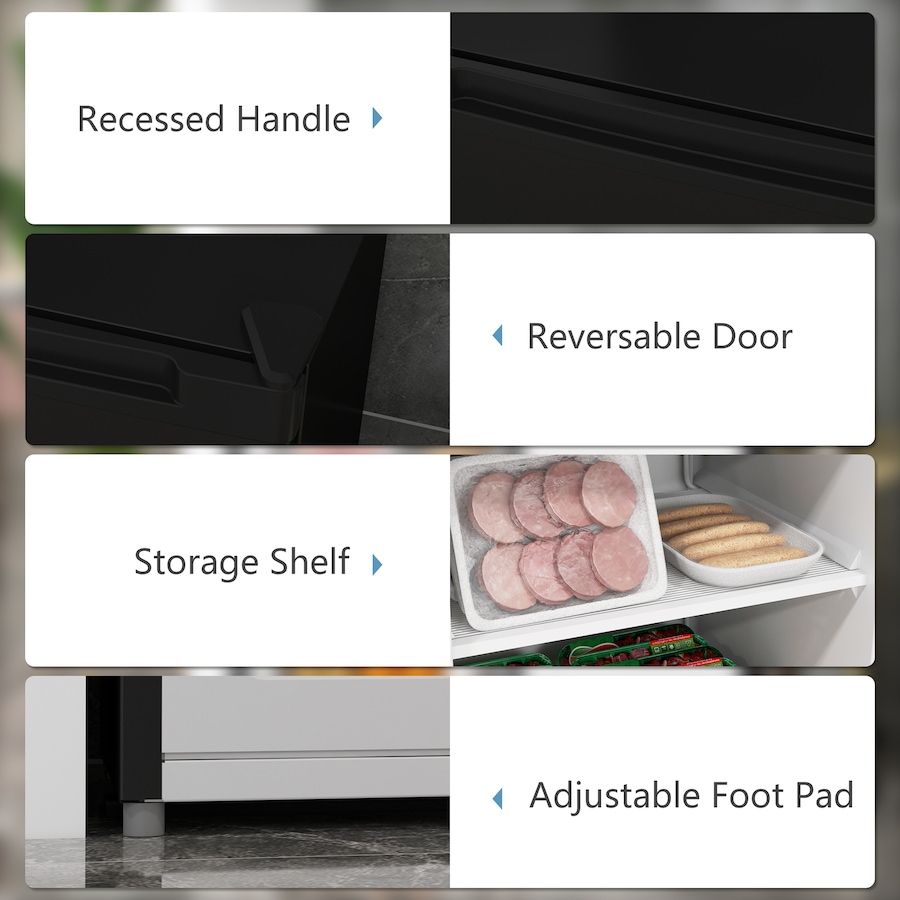 Image 997350_ALTMORE14.jpg, Product 997-350 / Price $319.99, HOMCOM Compact Upright Freezer 3Cu.Ft Mini Freezer w/Reversible Single Door from HOMCOM on TSC.ca's Kitchen department