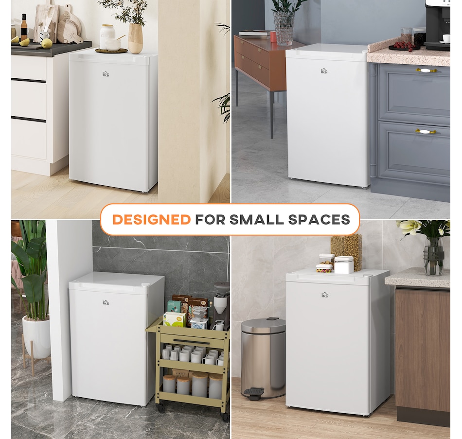 Image 997350_ALTMORE17.jpg, Product 997-350 / Price $289.99 - $299.99, HOMCOM Compact Upright Freezer 3Cu.Ft Mini Freezer w/Reversible Single Door from HOMCOM on TSC.ca's Kitchen department